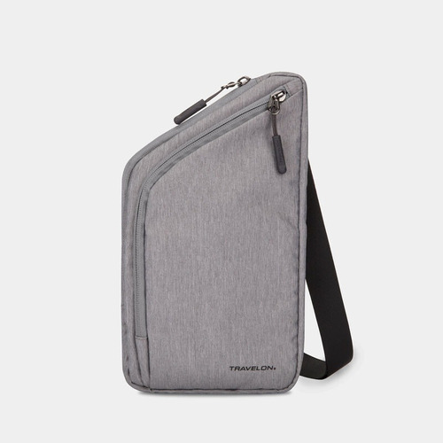 Travelon Bandolera Delgado World Travel Essentials Gris Liso