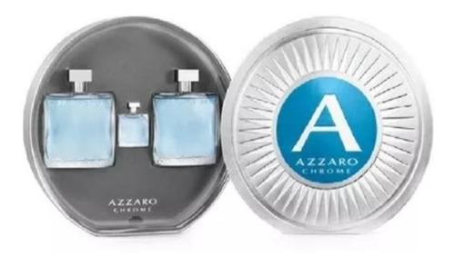 Perfume Azzaro Chrome X 100ml + Mini + After Shave Original