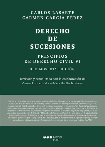 Principios De Derecho Civil 16ª Ed. - Lasarte Álvarez  - *