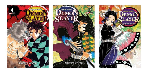 Panini Manga Demon Slayer Tomos Del 4 Al 6 ( 4 - 5 - 6 ) Kim