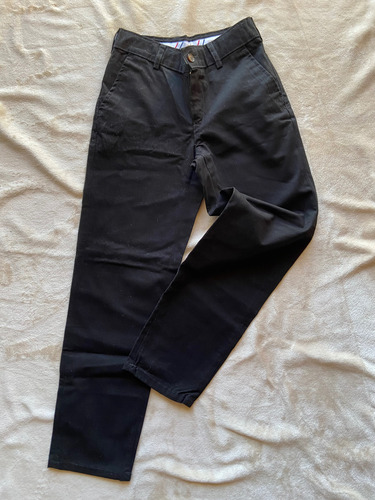 Pantalón De Gabardina Negro Talle 10 De Niños Marca Toche (Usado)