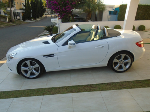 Mercedes Slk 250 Ano 2014 Cor Branco 12.000km C/bege Interno