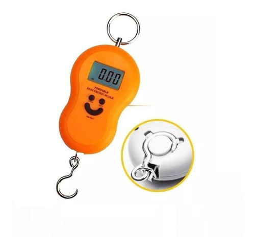 Imagem 4 de 7 de Balança Digital Portátil De Mão Até 50kg Para Malas Ou Pesca