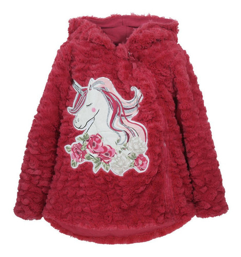 Chaqueta Bebe Unicorn Plus Guinda 