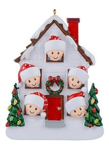 Casa De La Familia Navidad Personalizacion Ornamento