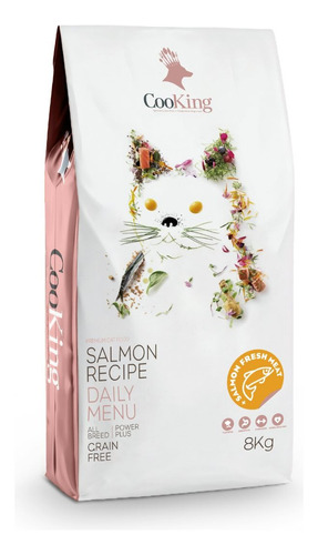 Cooking Salmon Alimento Premium Gato Adulto 8 Kg Grain Free