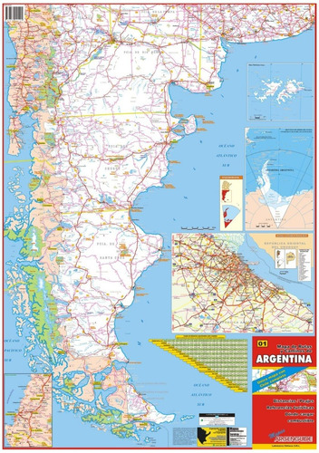 Mapa De Rutas De Argentina Y Chile