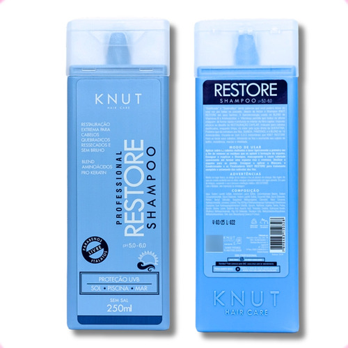 Shampoo Restore Cabelos Quebradiços Piscina Mar Restauração