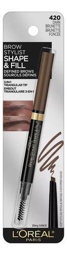 L´Oréal Brow Stylis Shape & Fill 420 Dark Brunette
