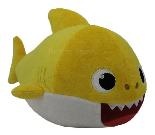 Pelúcia Baby Shark Original Amarelo Que Me Abraça 2351 Sunny