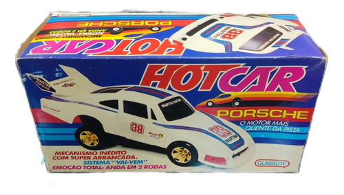 Brinquedo Antigo Hotcar Porsche Glasslite Funcionando 100%