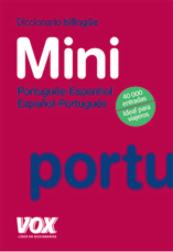 Libro Diccionario Portugues Mini Vox  De Vvaa Vox