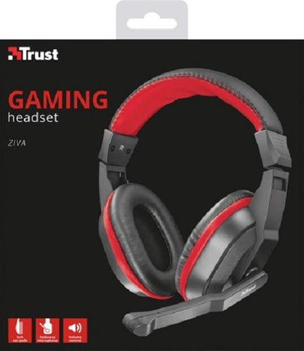 Imagen 3 de 4 de Auricular Gamer Ziva Trust Headset Microfono + Adaptador Pc