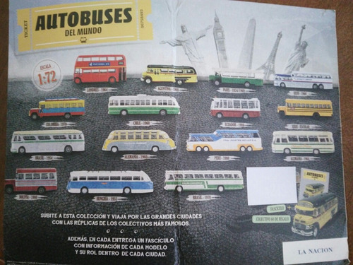 Omnibus Autobus Coleccion  1:72 Fasciculos La Nacion