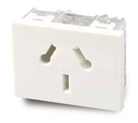 Imagen 1 de 4 de Cambre Módulo Toma Bipolar + Bipolar C/tierra - 6909