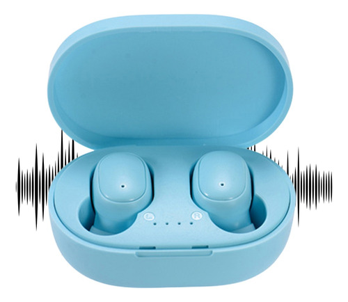 Auriculares In-ear Inalámbricos A6s Celeste Bluetooth 5.3