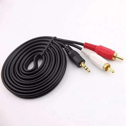 Cable Audio Video Rca A Plug 3.5mm X 5 Mts