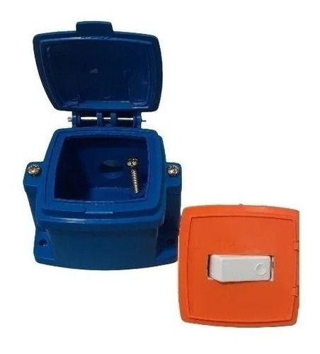 Caja Capsulada Azul Embutir 16a + Punto Kalop
