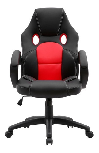 Cadeira de escritório Cosco Home CHG901 gamer ergonômica  preta e vermelha
