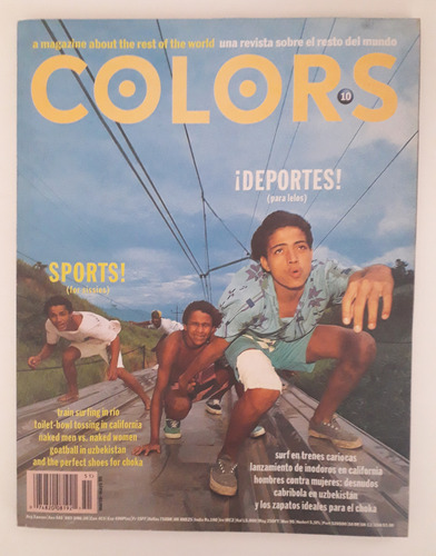 Revista Colors Benetton N°10. Año 1995. Impecable (Usado)