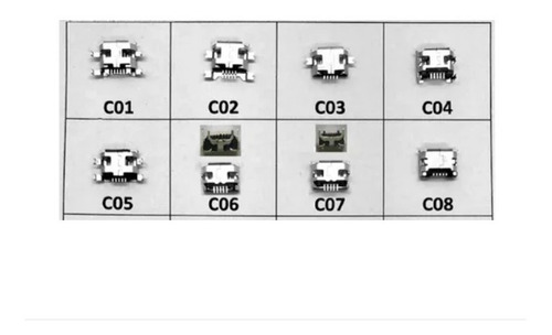 Imagem 3 de 6 de Conector Carga - Cel. Tablet Micro Usb V8 Kit - 20 Unidades