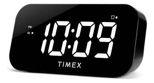 Timex Reloj Despertador Con Pantalla Grande Y Puerto De Car.