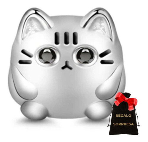 Charm Año Nuevo Gato Gatito Suerte Amor Corazón Swarovski E