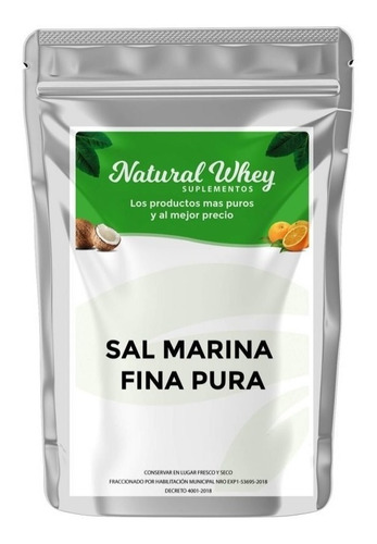 Sal Marina Fina Pura 1 Kilo 