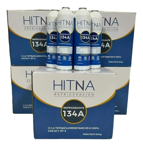Garrafa Gas Refrigerante R134 Lata Freon 900g Hitna