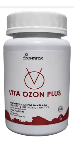 PolivitamĂnico Vita Ozon Plus Suplemento Alimentar 60 Cap. Sabor Sem Sabor Sem Sabor