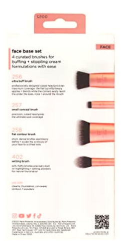 Real Techniques Face Base Makeup Brush Kit, For Concealer,