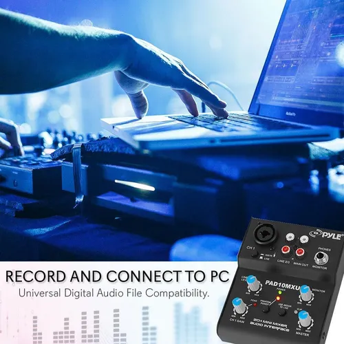 Mezclador De Audio Profesional Pyle-pro Pad10mxu