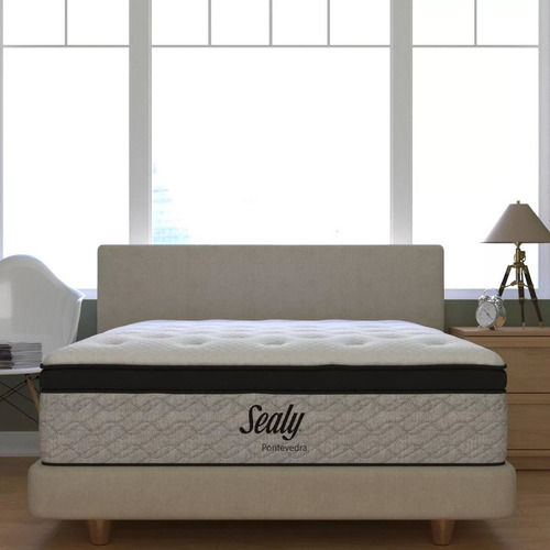 Colchón Matrimonial Memory Foam Posturepedic Confort Premium Color Blanco