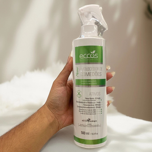 Kit 2 Emolientes Líquido 500ml Eccos Para Limpeza Profunda