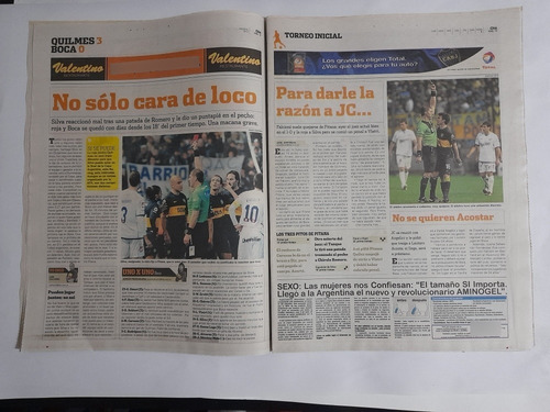 Ole 5/8/2012 Quilmes 3 Boca 0,racing 1 Rafaela 1,juegos Olim (Usado)