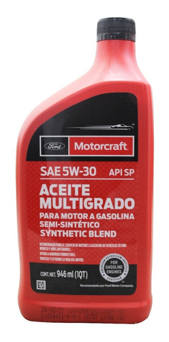 Aceite 5w30 Synthetic Blend Motor Oil 946ml