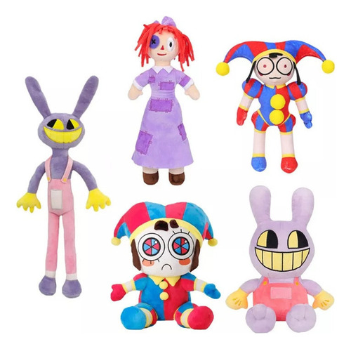 Peluche Payaso De Circo Números Fantásticos 5 Piezas