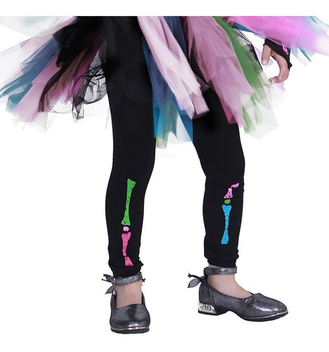 Imagen 8 de 10 de Disfraces De Funky Punky Esqueleto Halloween Para Niñas