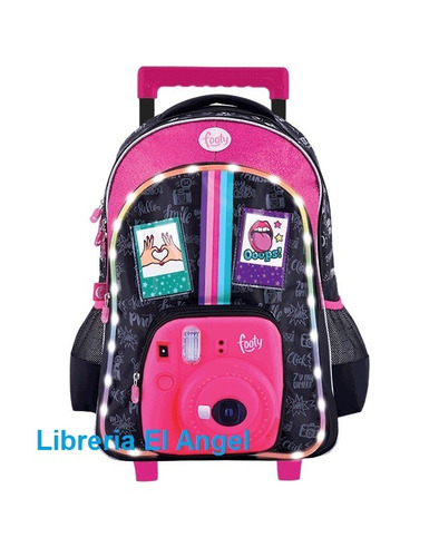 Mochila Footy Origin Con Carro Camara 3d 18 PLG Con Luz Led