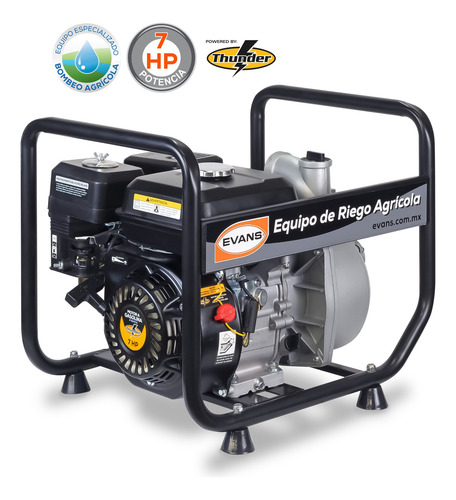 Motobomba Autocebante Evans Aluminio 7hp 4t Thunder 350lpm P