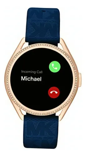 Smartwatch Michael Kors Mkt5142v De Goma En Color Azul Para