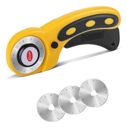 Cutter Circular Rotativo Rd Con 3 Cuchillas De Repuesto
