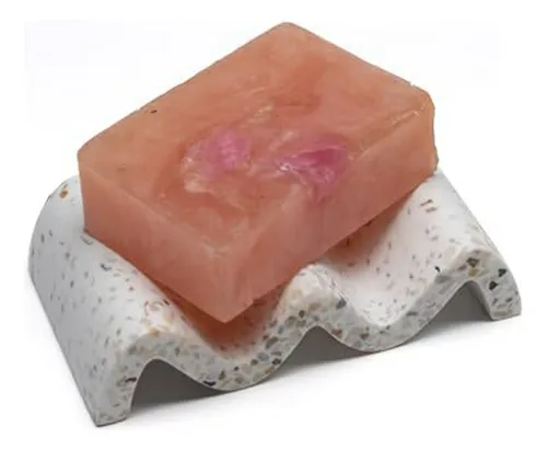 Jabonera Decorativa Mauve & Mármol Para Baño Y Cocina
