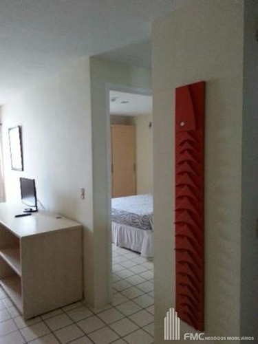 Imagem 9 de 16 de Apartamento Flat Com 1 Quarto No Edf. Boa Viagem Flat - Vd983-v