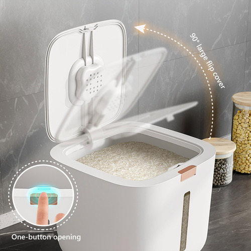 Cubo De Arroz Para Uso Doméstico, Sellado Y A Prueba De Inse