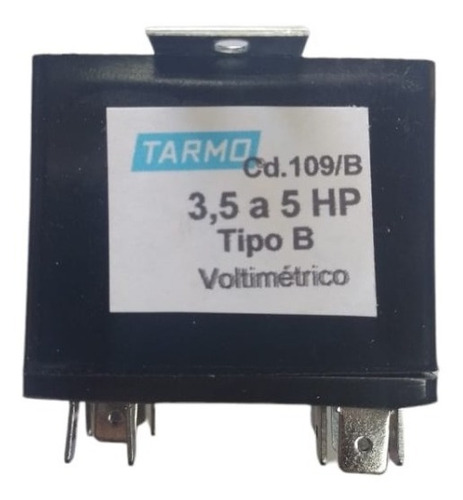 Relay Voltimetrico Tarmo 109b-  3.5hp  A 5 Hp Con Soporte