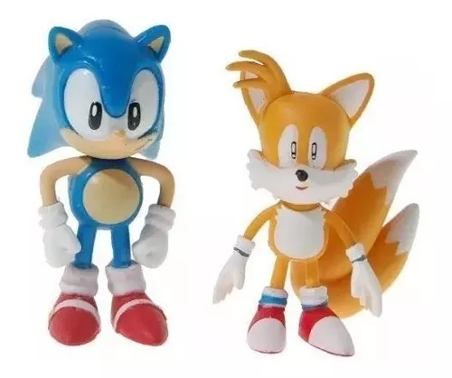 Kit Cartelado 6 Bonecos Sonic Não Articulado