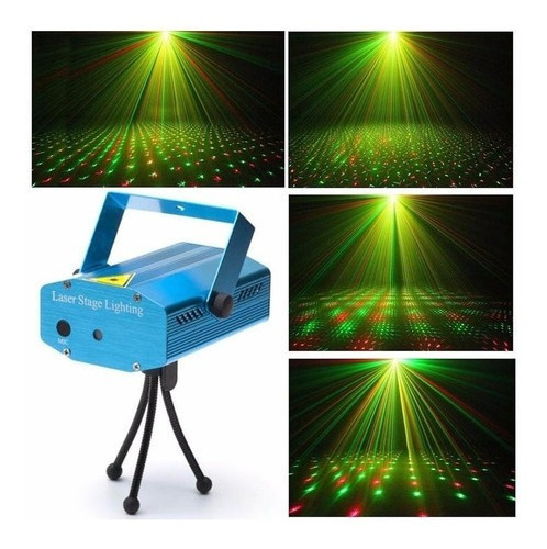 Mini Laser Multipunto  Led Con Trípode Rojo Y Verde Puntitos