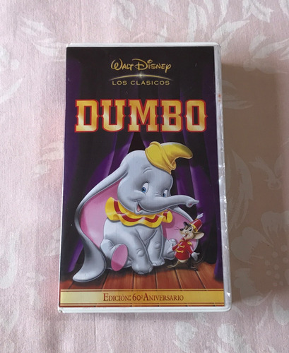 Walt Disney Dumbo Pelicula Vhs 60 Aniversario En Español