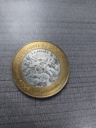 Moneda 100 Pesos Don Quijote De Coleccion